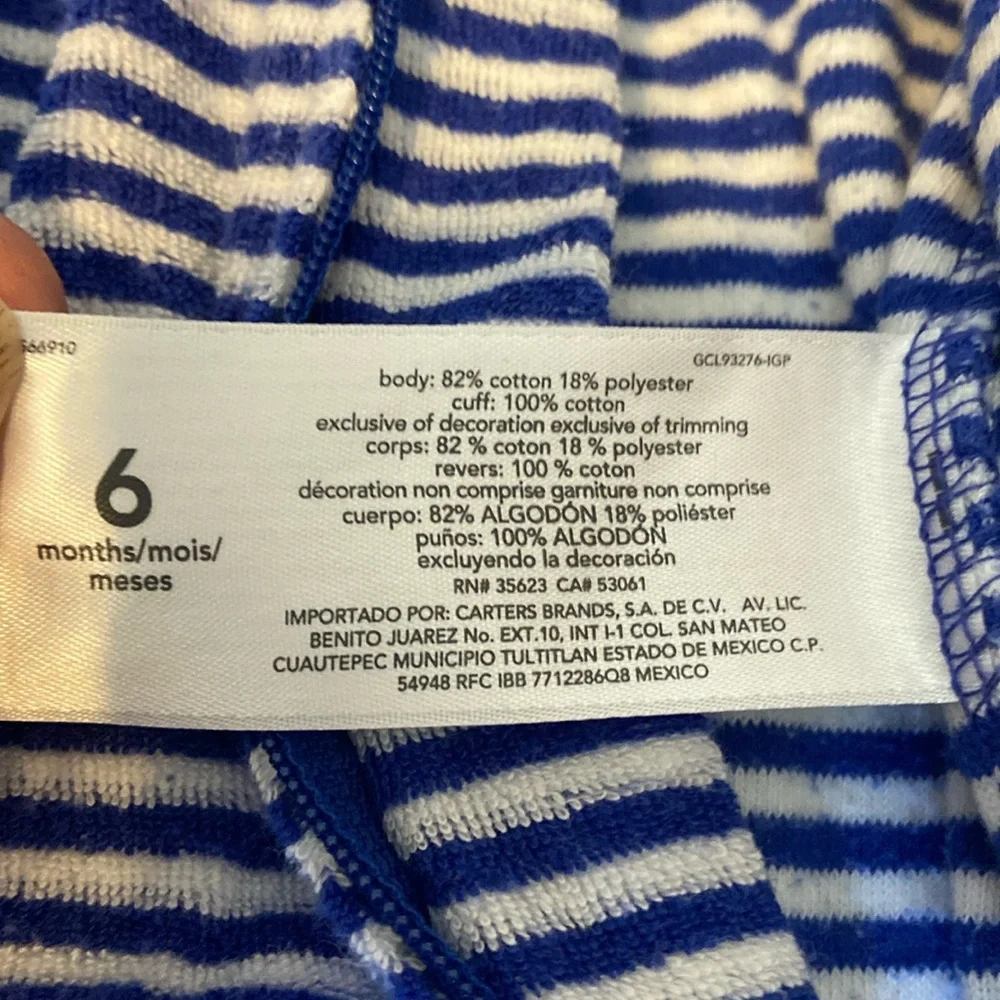 Carter’s Set of 2 Footie Pajama Sleepers / Playsuits Size 6 Months